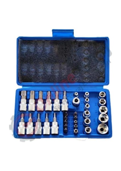 34 Parça E-Torx Lokma Takımı