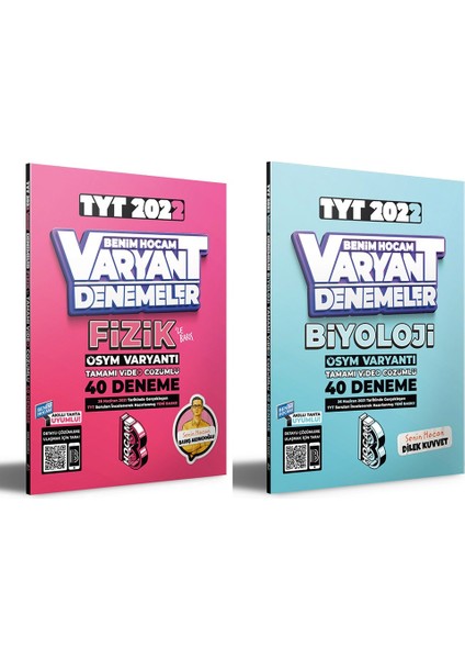 2022 TYT Fizik Biyoloji Deneme Seti 2 Kitap
