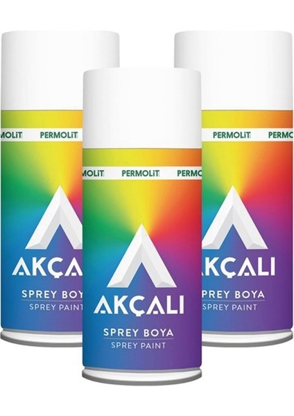 AKÇALI310 Altın Yaldız Sprey Boya 400 ml 3 Adet