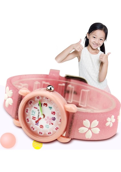 A335-86195 Çocuk Saati Sakura (Pembe) (Yurt Dışından)