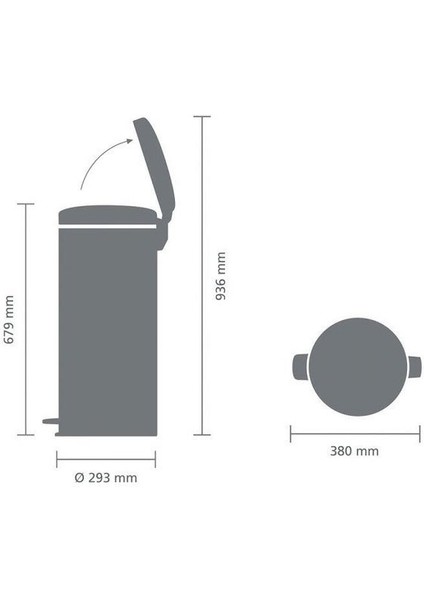 Bra 114366 Pedallı Çöp Kutusu 30 Lt fırsatları