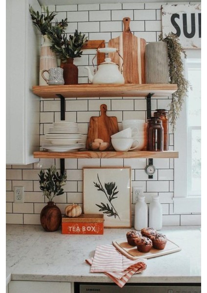 Demir Tutacaklı Raf 160X20 Yüksl.40 mm