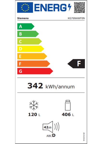 KG76NAWF0N 526 lt No-Frost Buzdolabı