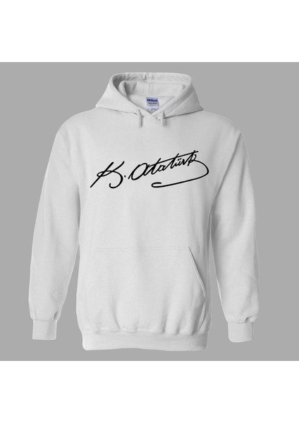 Atatürk Imza Unisex Sweatshirt Hoodie