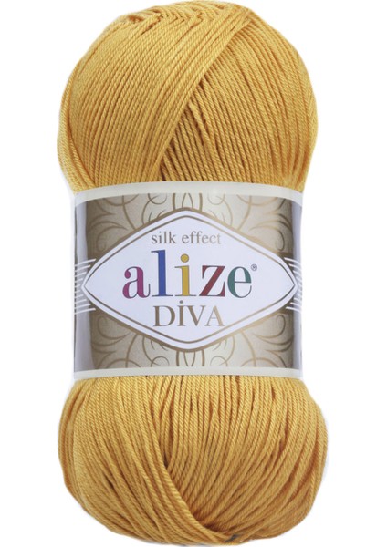 Diva Merserize Ip - 488 Safran - 100 Gr. 350 Mt.