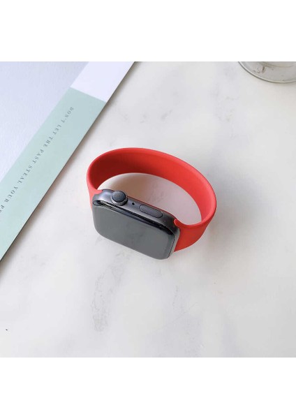 Apple Watch 40MM - Kordon Solo Loop Small Kordon Krd-31 - Kırmızı