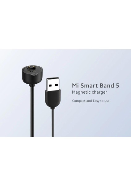 Mi Band 5 Uyumlu USB Orjinal Şarj Kablosu Şarj Cihazı