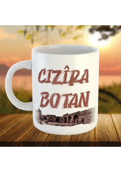 Cizîra Botan - Kürtçe Şehir Porselen Kupa