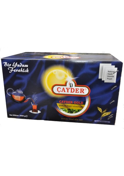 Gold 3 kg 20 gr Ev Tipi Demlik Poşet Siyah Çay