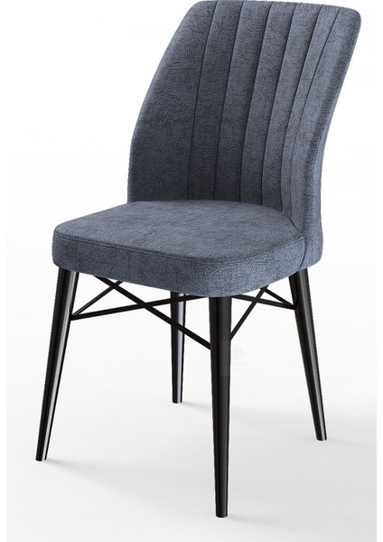 Concept Nef Serisi 70 x 114 Cm, Açılabilir Mdf Mutfak Masa Takımı, Siyah Mermer Desen Masa ve 4 Sandalye