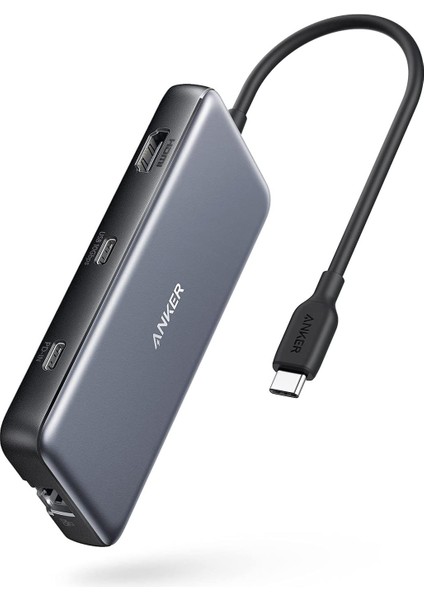 PowerExpand 555 USB C HUB 8in1 100W PowerDelivery HDMI SD Kart 10GBPS Ethernet - A8383 (Anker Türkiye Garantili)