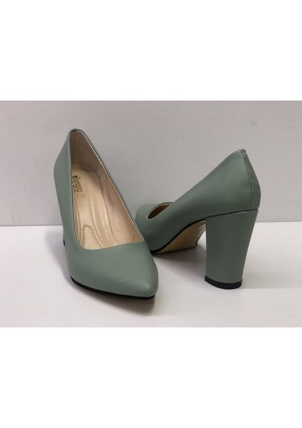 Kafkaslar 9 Cm. Kalın Topuklu Bayan Stiletto Ayakkabı