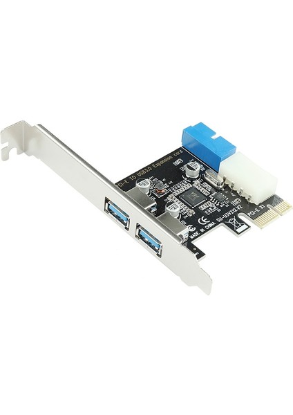 4427 Pci Express USB 3.0 2 Port 4 Molex 19 Pin Çevirici Çoklayıcı Kart
