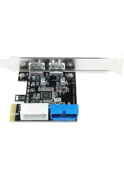 4427 Pci Express USB 3.0 2 Port 4 Molex 19 Pin Çevirici Çoklayıcı Kart