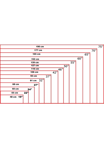 Led, Plazma, LCD Tv Duvar Askı Aparatı 94-139 cm Ekran 37' - 55' Inç HK104