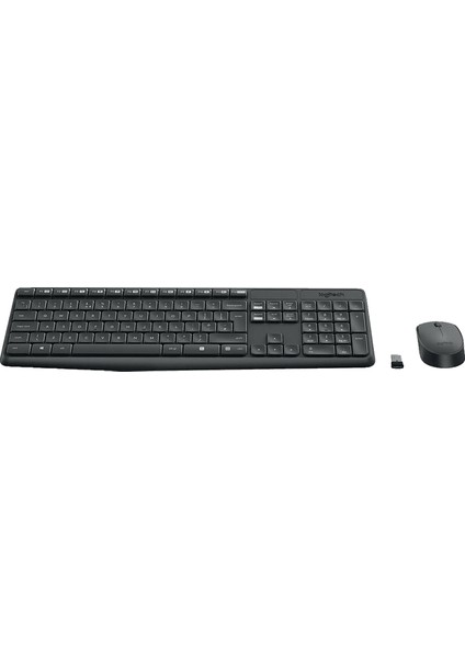 MK235 Kablosuz Klavye Mouse Set Koyu Gri 920-007925