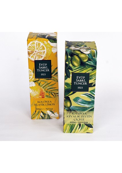 Klasik Limon Kolonyası 400 Ml Alana Ayvalık Zeytin Çiçeği Kolonya 400 Ml