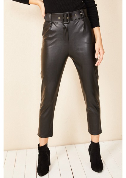 Havuç Model Deri Pantolon modelleri