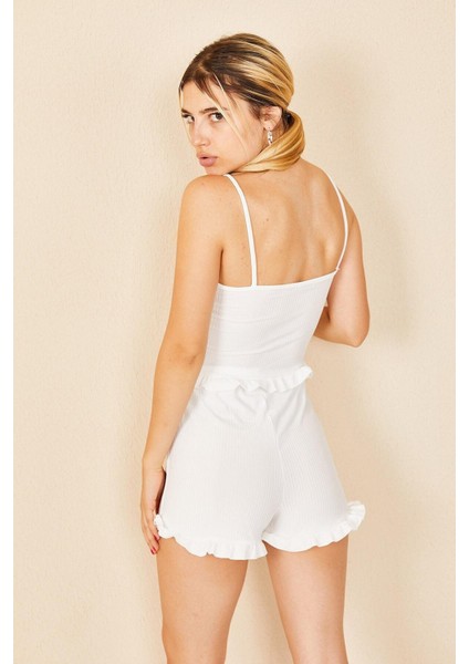 Askılı Fırfırlı Pijama Takımı fırsatları