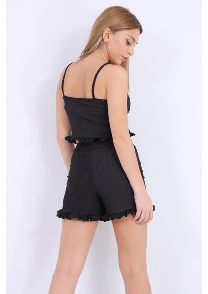 Askılı Fırfırlı Pijama Takımı fırsatları