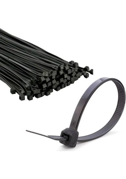 Infotools Kablo Bağı Cırt Kelepçe Siyah 3,6 x 200 mm 100'LÜ