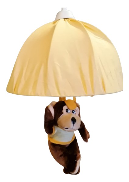 Oyuncak Maymun Avize Haki Kamuflaj Peluş Oyuncaklı Avize - Paraşüt Avize - Çocuk Odası Için Avize
