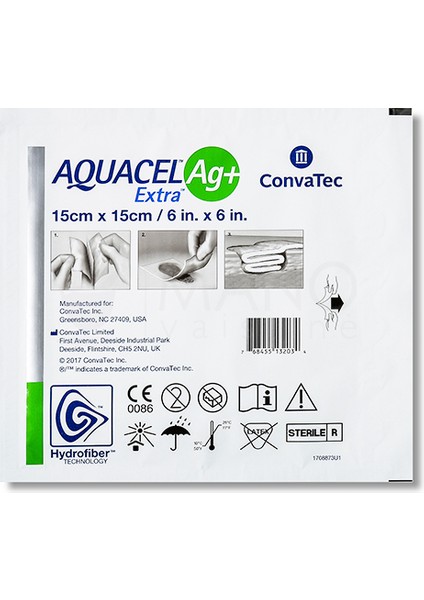 Aquacel Ag+ Plus 15X15CM Extra Ag Alginate Gümüşlü Yara Örtüsü fiyatları