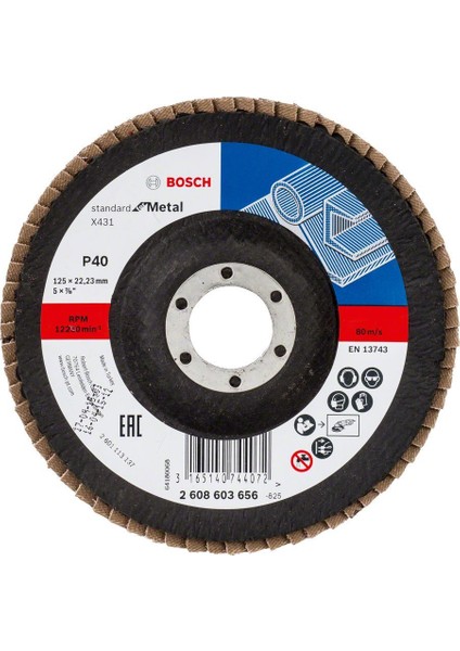 Metal İçin Bombeli X431 Flap Zımpara