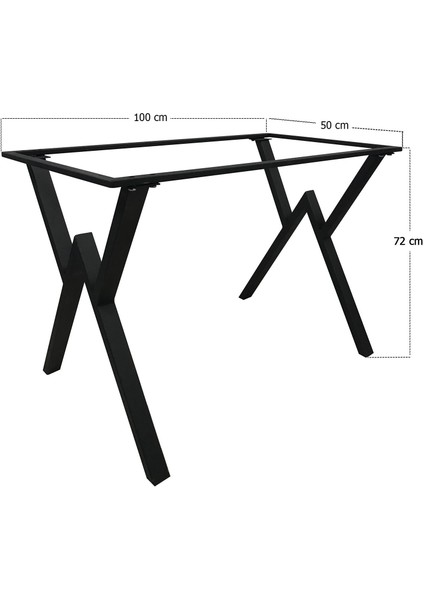 Irem Retro Metal Masa Ayak - x Ayak (50X100CM Çerçeve )