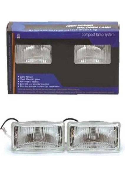 Sis Lambası Beyaz Dikdörtgen 13 x 4 cm