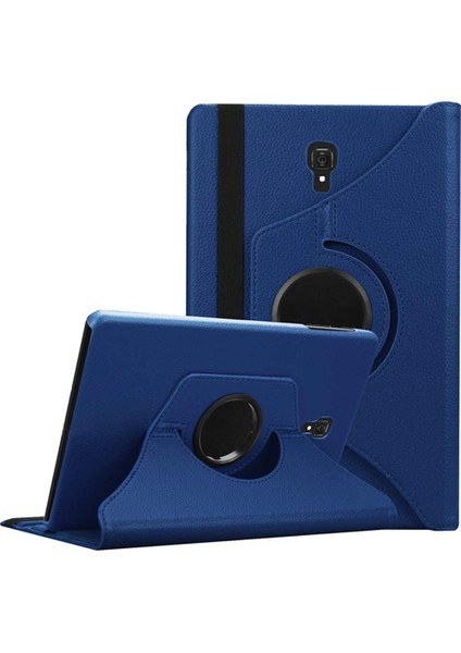 Samsung Galaxy Tab A 10.5 Inç T590 T595 T597 Kılıf 360 Dönebilen Standlı Case - Lacivert