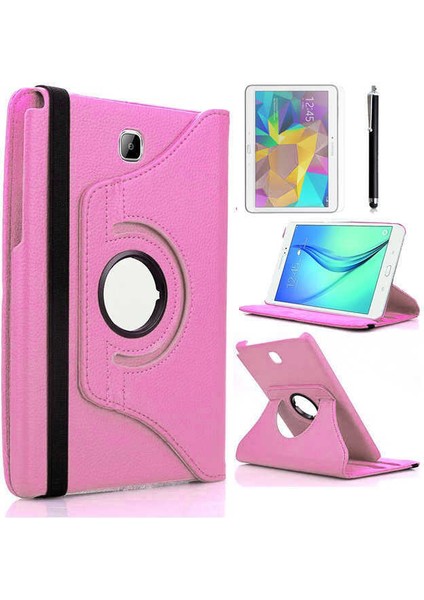 Samsung Galaxy Tab A 10.1 T580 T583 T585 Kılıf 360 Dönebilen Standlı Case - Açık Pembe fiyatları