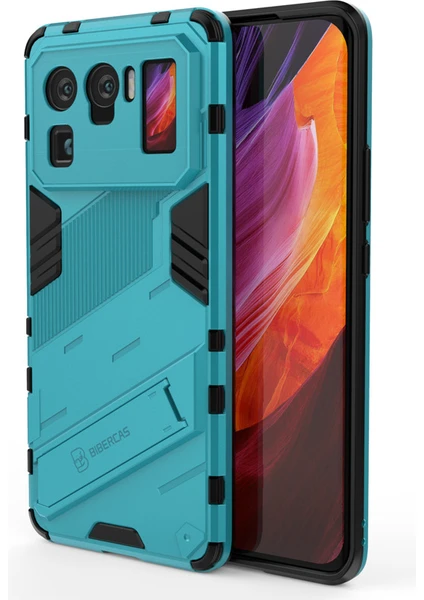 Shin-Wo Xiaomi Mi 11 Ultra Kılıf Sert Kickstand Darbeye Dayanıklı Telefon Kılıfı (Yurt Dışından)