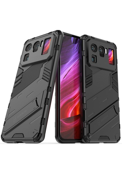 Shin-Wo Xiaomi Mi 11 Ultra Kılıf Sert Kickstand Darbeye Dayanıklı Telefon Kılıfı (Yurt Dışından)