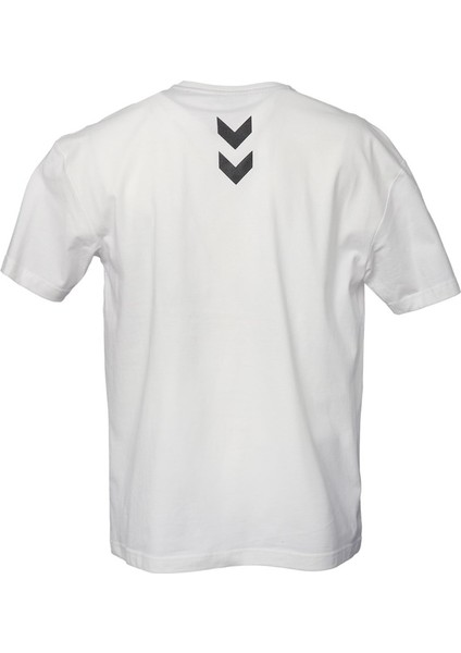 911497-9003 Geniş Fit Düz Beyaz Erkek T-Shirt modelleri