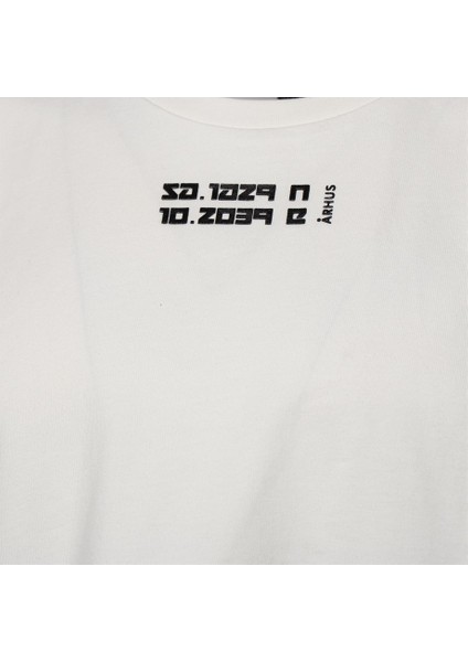 911497-9003 Geniş Fit Düz Beyaz Erkek T-Shirt fırsatları