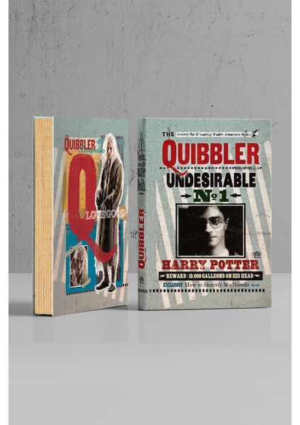 Kitap Görünümlü Dekoratif Kutu 3 Lü Set Harry Potter Lisanslı Quibbler