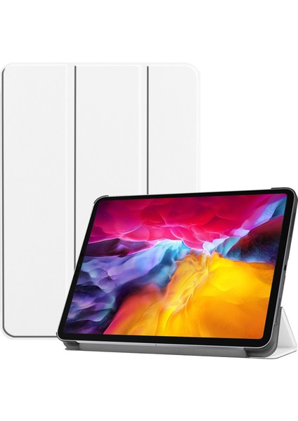 iPad Pro 11 Inç Için Trı Fold Otomatik Uyku Özellikli Tablet Kılıfı (Yurt Dışından)