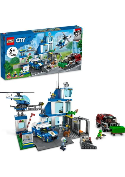 LEGO® City Polis Merkezi 60316 - 6 Yaş ve Üzeri Çocuklar İçin Oyuncak Yapım Seti (668 Parça)