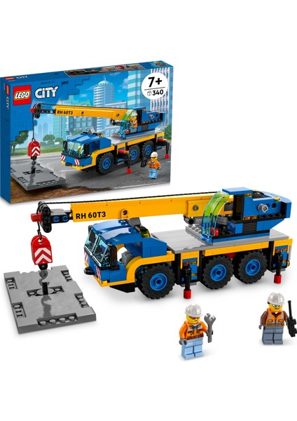 City Mobil Vinç 60324 - 7 Yaş ve Üzeri Çocuklar İçin Gerçekçi Fonksiyonlu Bir Vinç İçeren Yaratıcı Oyuncak Yapım Seti (340 Parça)