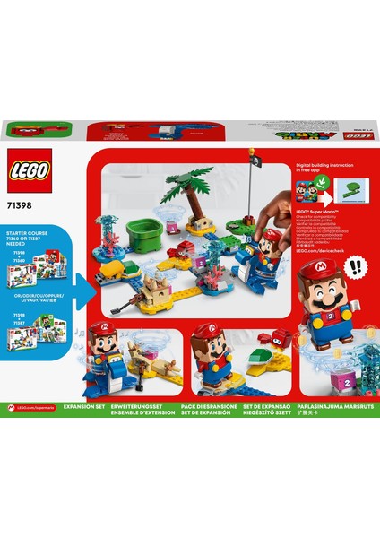 Super Mario# Dorrie#nin Plajı Ek Macera Seti 71398 - 6 Yaş ve Üzeri Çocuklar İçin Koleksiyonluk Oyuncak Yapım Seti (229 Parça)