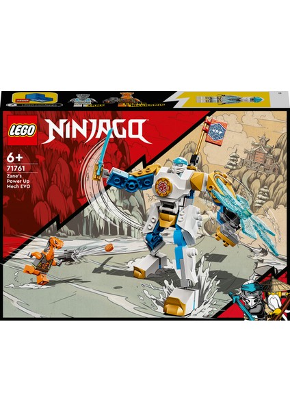 Ninjago® Zane#in Güçlendirici Robotu Evo 71761 - 6 Yaş ve Üzeri İçin Ninja Oyuncağı İçeren Oyuncak Yapım Seti (95 Parça)