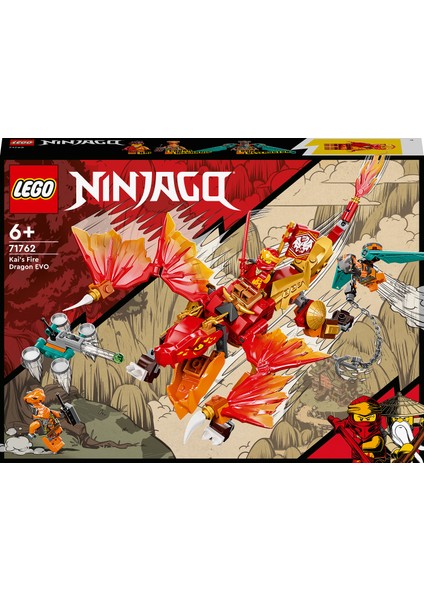 Ninjago® Kai#nin Ateş Ejderhası Evo 71762 - 6 Yaş ve Üzeri İçin Ninjago Kai ve Yılan Figürleri İçeren Oyuncak Yapım Seti (204 Parça)