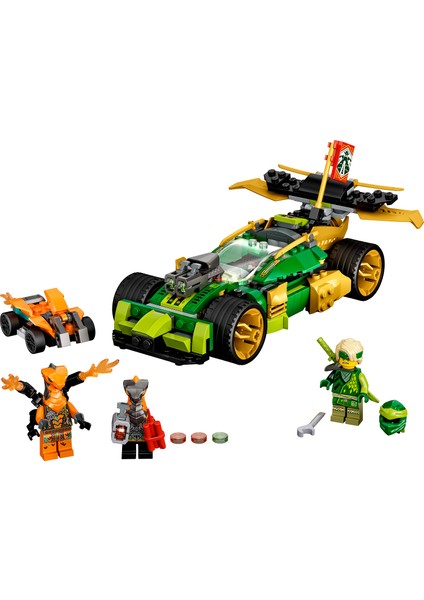 NINJAGO® Lloyd#un Yarış Arabası EVO 71763 - 6 Yaş ve Üzeri için NINJAGO Lloyd ve Yılan Figürleri İçeren Oyuncak Yapım Seti (279 Parça)