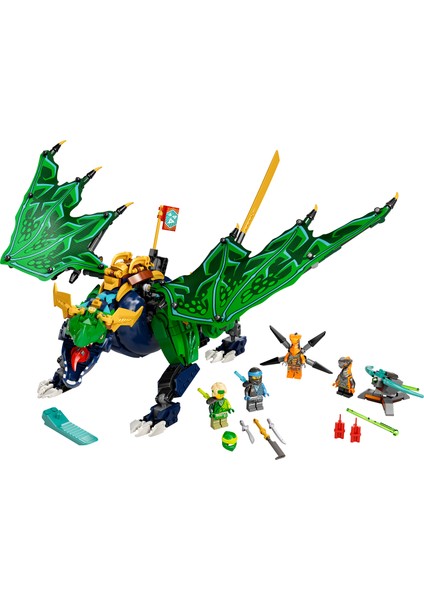 Ninjago® Lloyd#un Efsanevi Ejderhası 71766 - 8 Yaş ve Üzeri İçin Ninja Oyuncağı İçeren Oyuncak Yapım Seti (747 Parça)