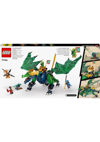 Ninjago® Lloyd#un Efsanevi Ejderhası 71766 - 8 Yaş ve Üzeri İçin Ninja Oyuncağı İçeren Oyuncak Yapım Seti (747 Parça)