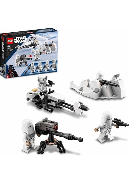 Star Wars# Snowtrooper# Savaş Paketi 75320 - 6 Yaş ve Üzeri Çocuklar İçin Oyuncak Yapım Seti (105 Parça)