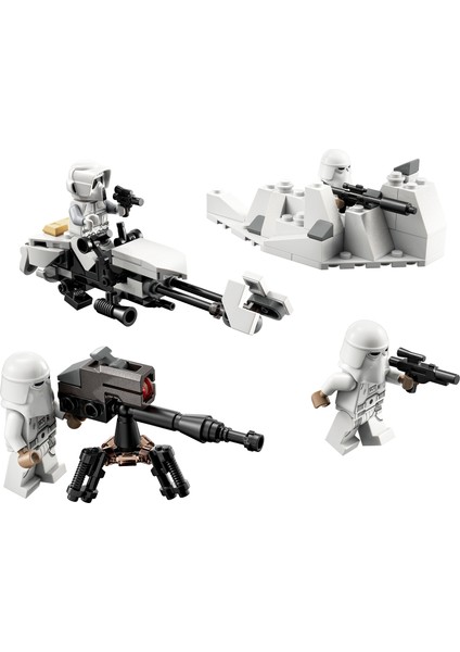 Star Wars# Snowtrooper# Savaş Paketi 75320 - 6 Yaş ve Üzeri Çocuklar İçin Oyuncak Yapım Seti (105 Parça)