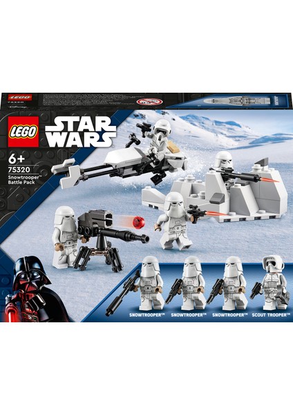 Star Wars# Snowtrooper# Savaş Paketi 75320 - 6 Yaş ve Üzeri Çocuklar İçin Oyuncak Yapım Seti (105 Parça)