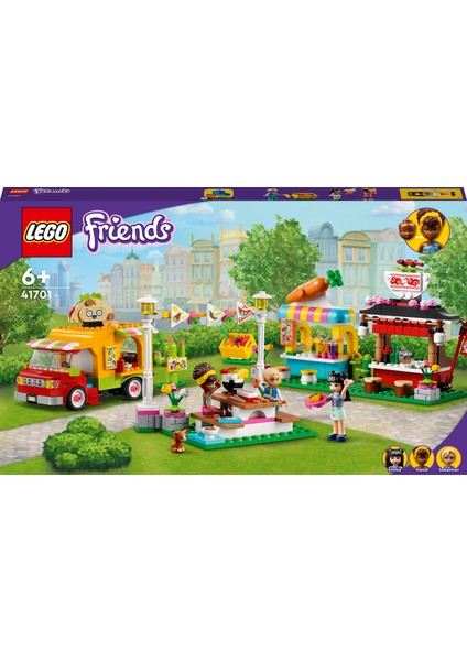 Friends Sokak Lezzetleri Pazarı Yapım Seti 41701 # Çocuklar İçin 3 Mini Bebek Figürü İçeren Yaratıcı Oyuncak Yapım Seti (592 Parça) fırsatları